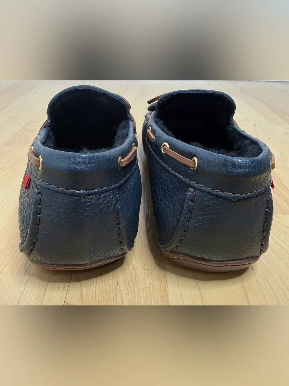 Marc Joseph Rockefeller Navy Leather Loafers EU 41/US 8